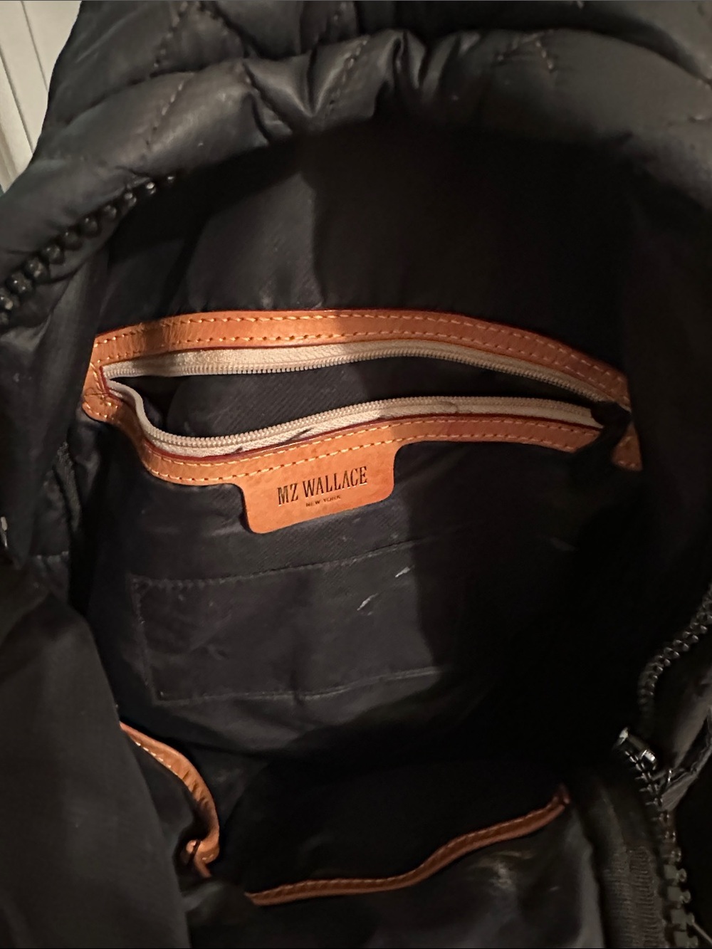 MZ Wallace Black Quilted Mini Backpack - Picture 5 of 6